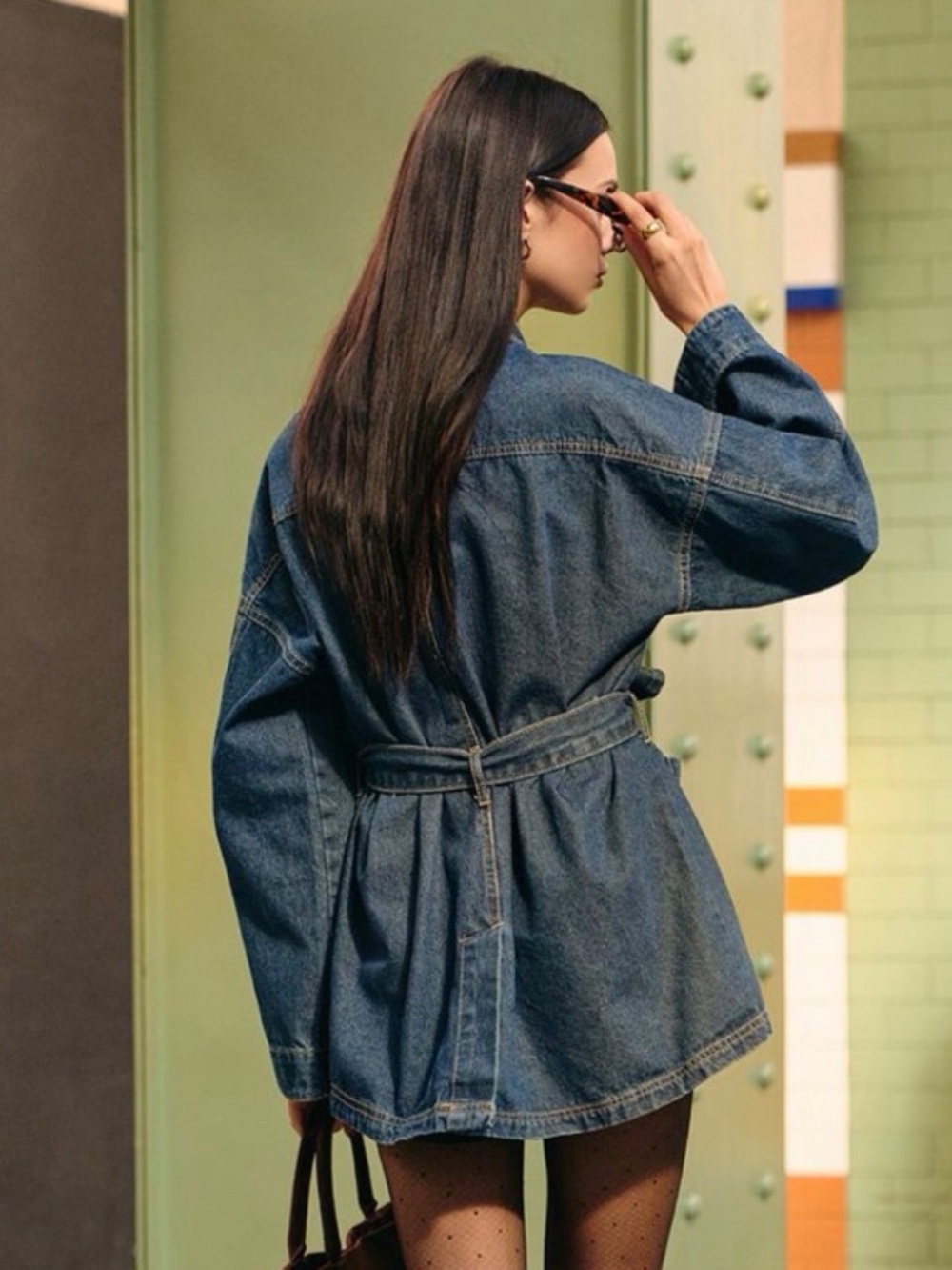 Oversized Jean Jacket/Dress - Picture 2 of 4